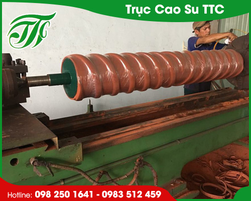 Trục cao su xẻ rãnh